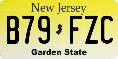 NJ license plate B79FZC