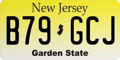 NJ license plate B79GCJ