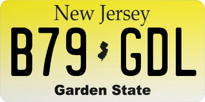 NJ license plate B79GDL