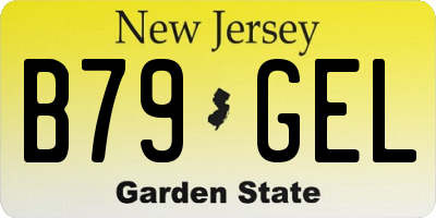 NJ license plate B79GEL