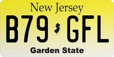 NJ license plate B79GFL
