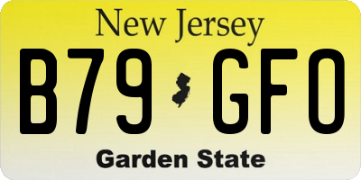 NJ license plate B79GFO