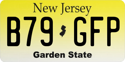 NJ license plate B79GFP