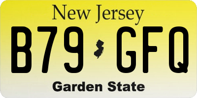 NJ license plate B79GFQ