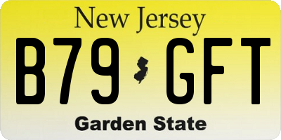 NJ license plate B79GFT
