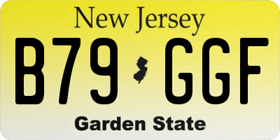 NJ license plate B79GGF