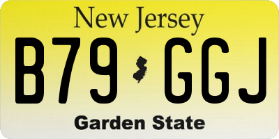 NJ license plate B79GGJ