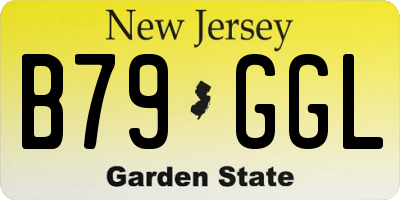 NJ license plate B79GGL
