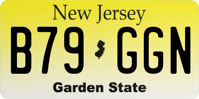 NJ license plate B79GGN