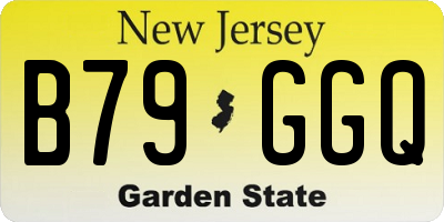 NJ license plate B79GGQ