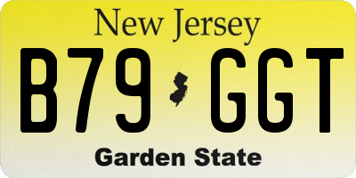 NJ license plate B79GGT