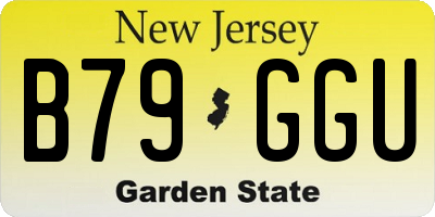 NJ license plate B79GGU