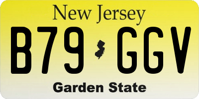 NJ license plate B79GGV