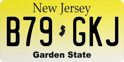 NJ license plate B79GKJ