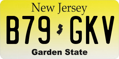 NJ license plate B79GKV