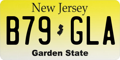 NJ license plate B79GLA
