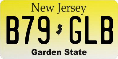NJ license plate B79GLB
