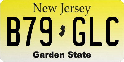 NJ license plate B79GLC