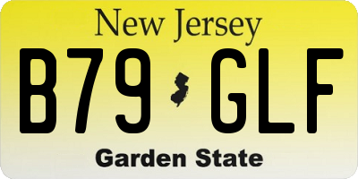 NJ license plate B79GLF