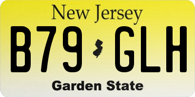NJ license plate B79GLH