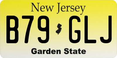 NJ license plate B79GLJ