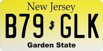 NJ license plate B79GLK