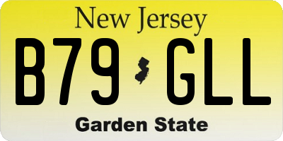 NJ license plate B79GLL