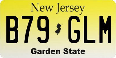 NJ license plate B79GLM