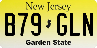 NJ license plate B79GLN