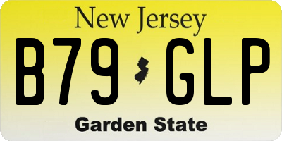 NJ license plate B79GLP