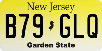 NJ license plate B79GLQ
