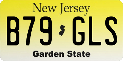 NJ license plate B79GLS