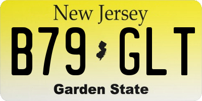 NJ license plate B79GLT