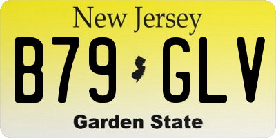NJ license plate B79GLV