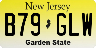 NJ license plate B79GLW