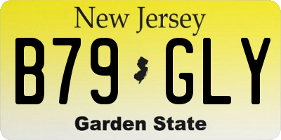 NJ license plate B79GLY