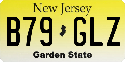 NJ license plate B79GLZ