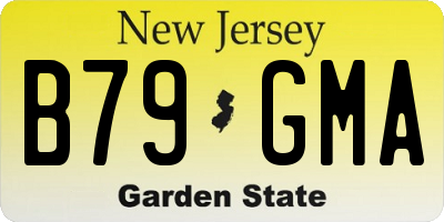 NJ license plate B79GMA