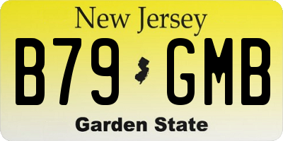 NJ license plate B79GMB