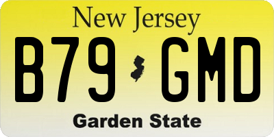 NJ license plate B79GMD