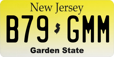 NJ license plate B79GMM