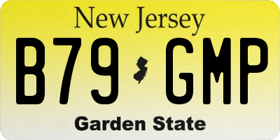 NJ license plate B79GMP