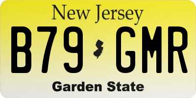 NJ license plate B79GMR