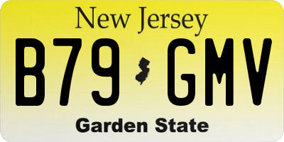 NJ license plate B79GMV