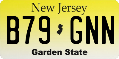 NJ license plate B79GNN
