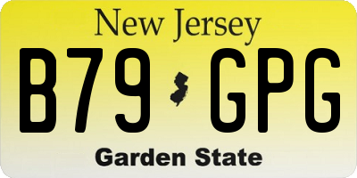 NJ license plate B79GPG