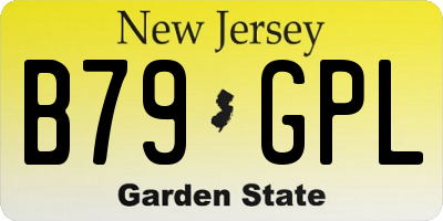 NJ license plate B79GPL