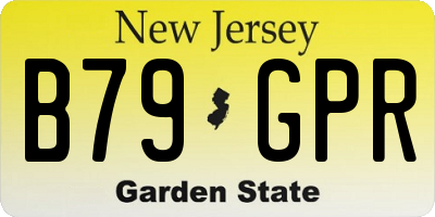NJ license plate B79GPR