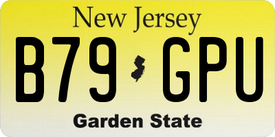 NJ license plate B79GPU