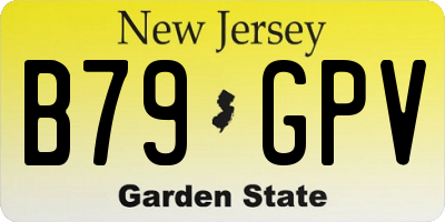 NJ license plate B79GPV